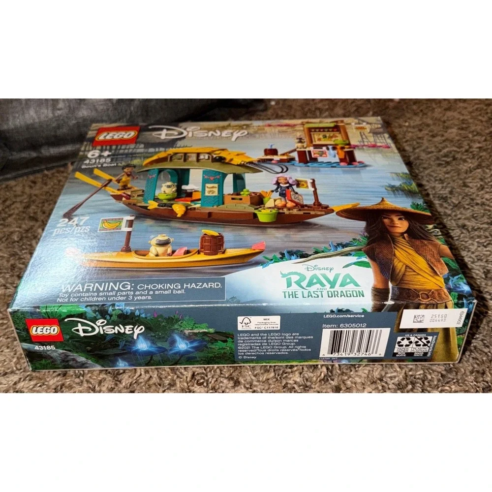 Lego-Disney Raya and the Last Dragon Boun's Boat Building Set (NWT) 43185